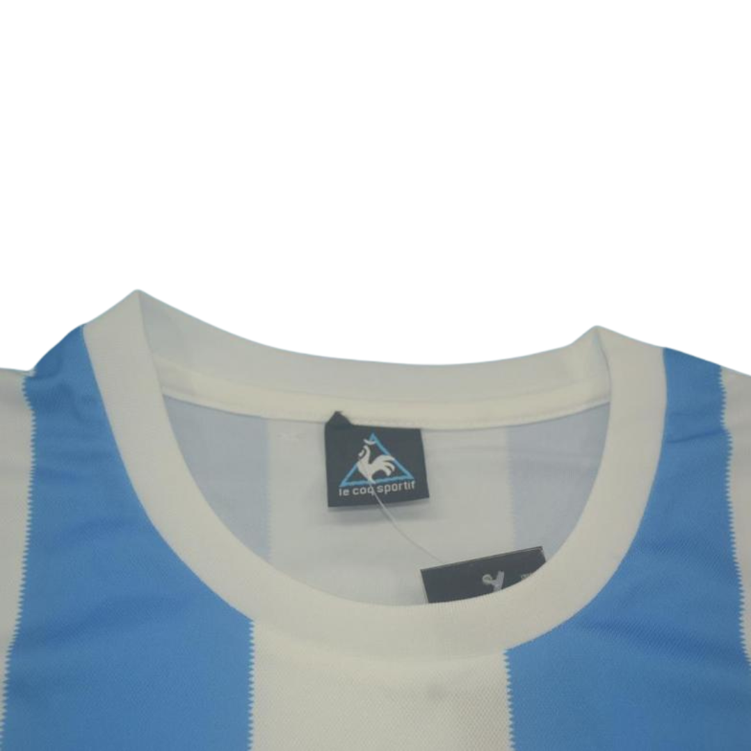 Camisa Retrô Argentina Home Manga Longaa 1986 "Maradona" N°.10