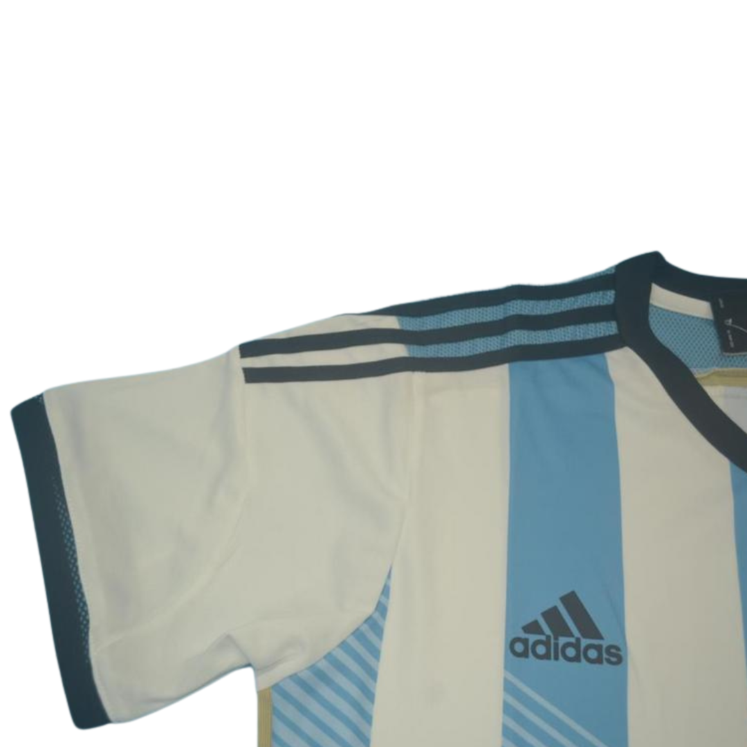 Camisa Retrô Argentina Home Copa do Mundo Versão 2014 "Messi" N°.10