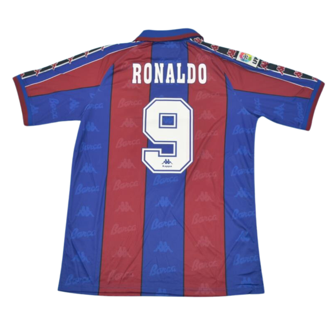 Camisa Retrô Barcelona Home 96/97 "Ronaldo" N°.9