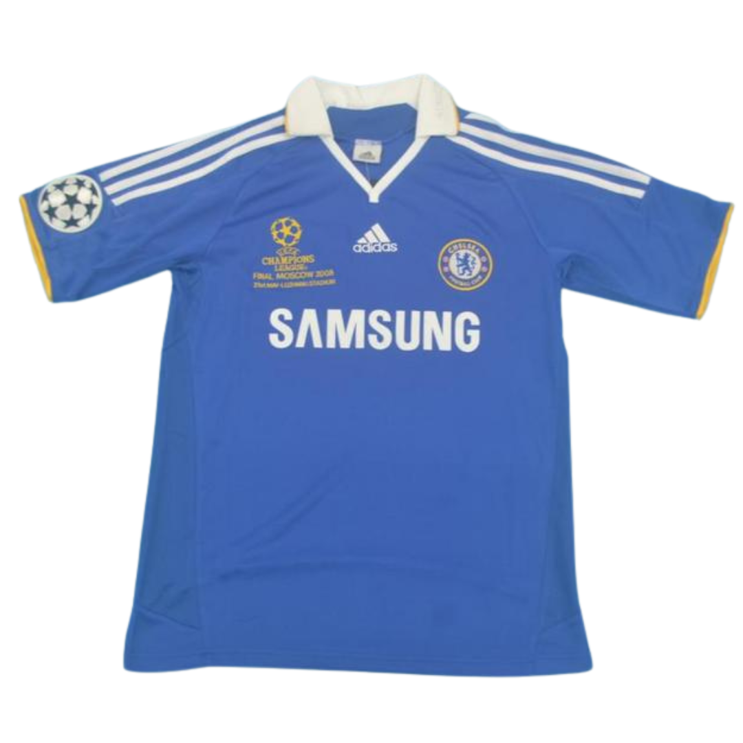 Camisa Retrô Chelsea Home 07/08 UCL Finale Versão