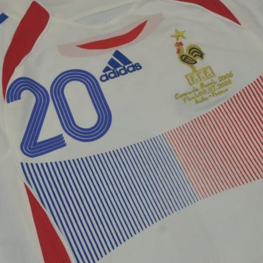 Camisa Retrô França Final Copa do Mundo Versão 2006 "Trezeguet" N°20