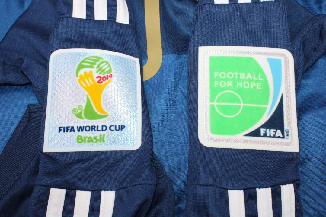 Camisa Retrô Argentina Away Copa do Mundo Finale Versão Manga Longaa 2014 "Messi" N°.10