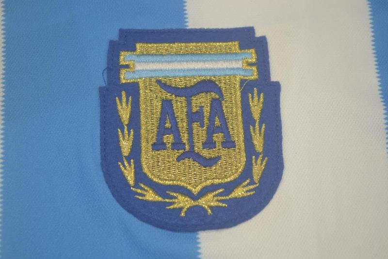 Camisa Retrô Argentina Home Manga Longaa 1986