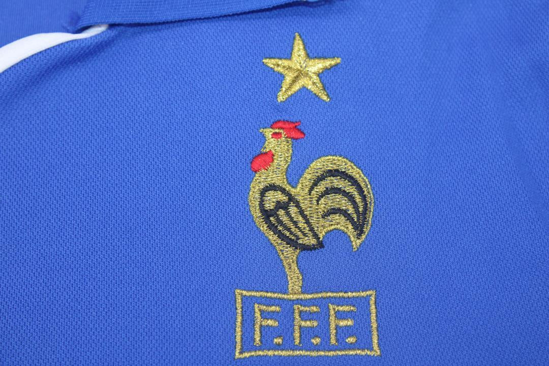Camisa Retrô França Home Final Versão UEFA Europameisterschaft 2000 "Zidane" N°10