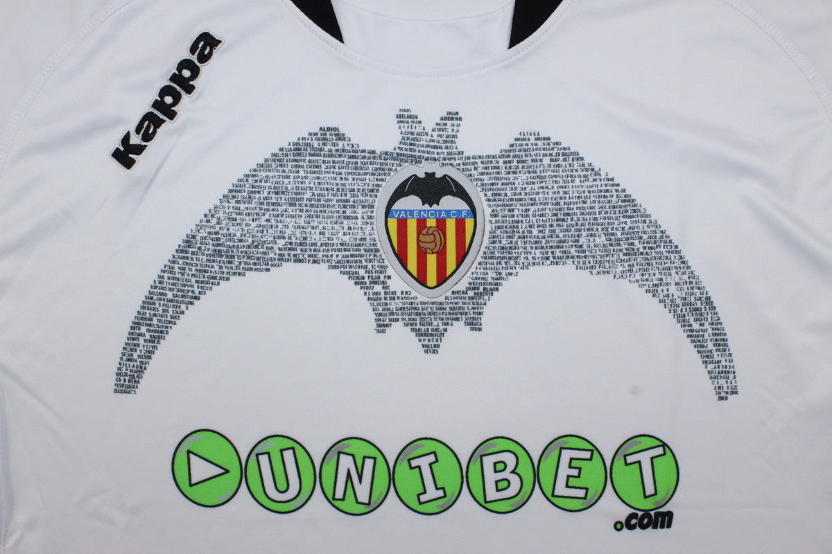 Camisa Retrô Valencia Home  2009 "David Villa" Nº 7