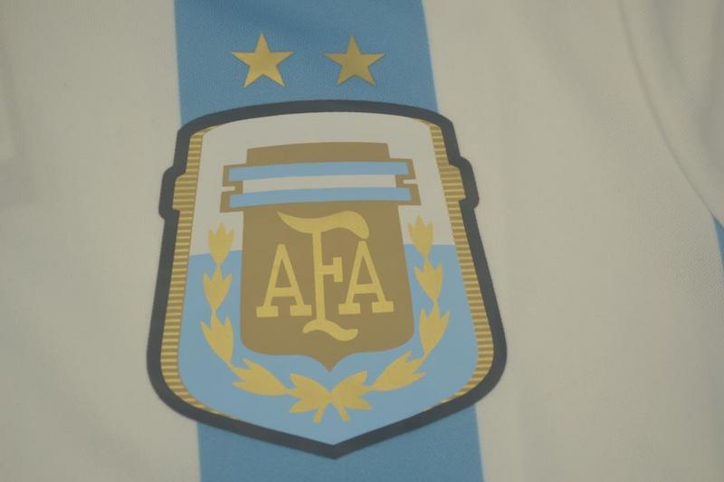 Camisa Retrô Argentina Home Manga Longaa 2014