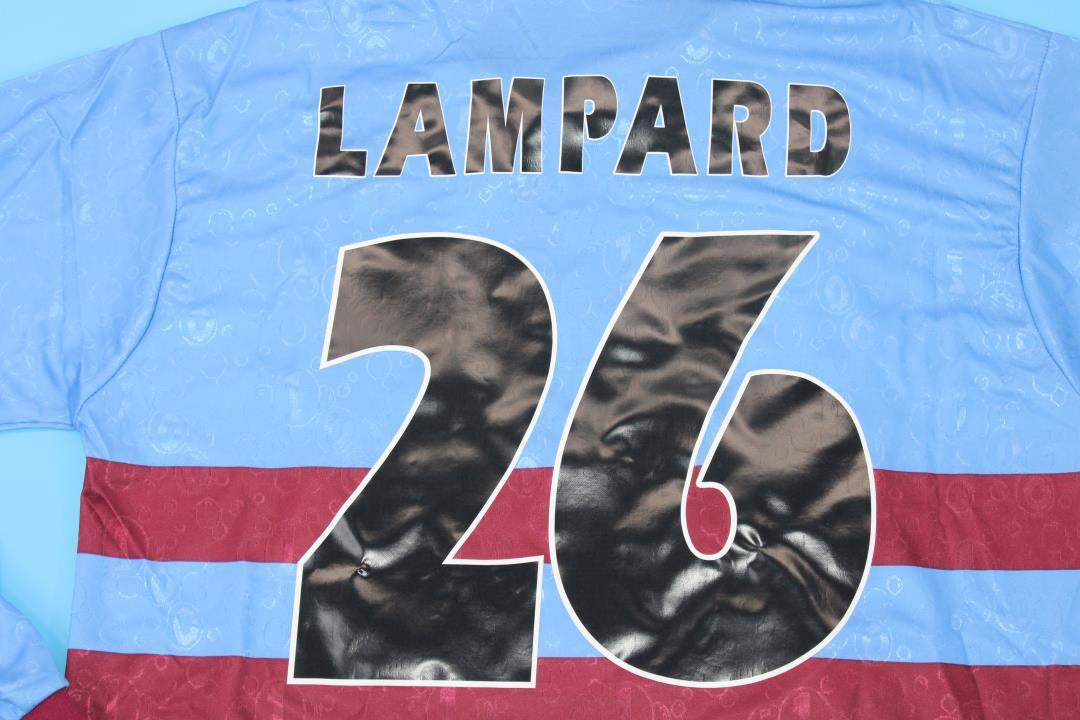 Camisa Retrô West Ham Away Manga Longaa 95/97 "Lampard" Nº 26