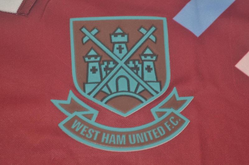 Camisa Retrô West Ham Home 91/92