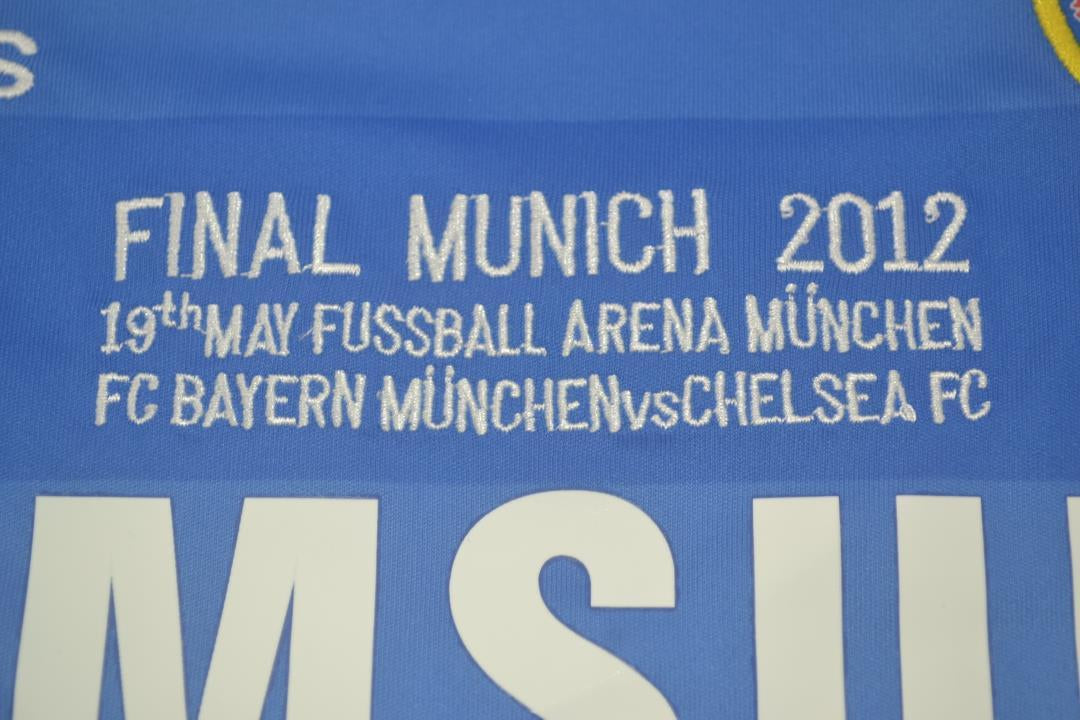 Camisa Retrô Chelsea UCL Final Manga Longaa 2012