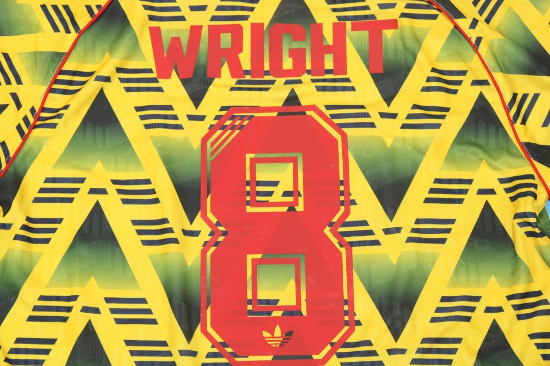 Camisa Retrô Arsenal Away Manga Longaa 91/93 "Wright" Nº 8