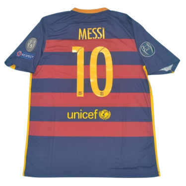 Camisa Retrô Barcelona Home 15/16 "Messi" Nº 10