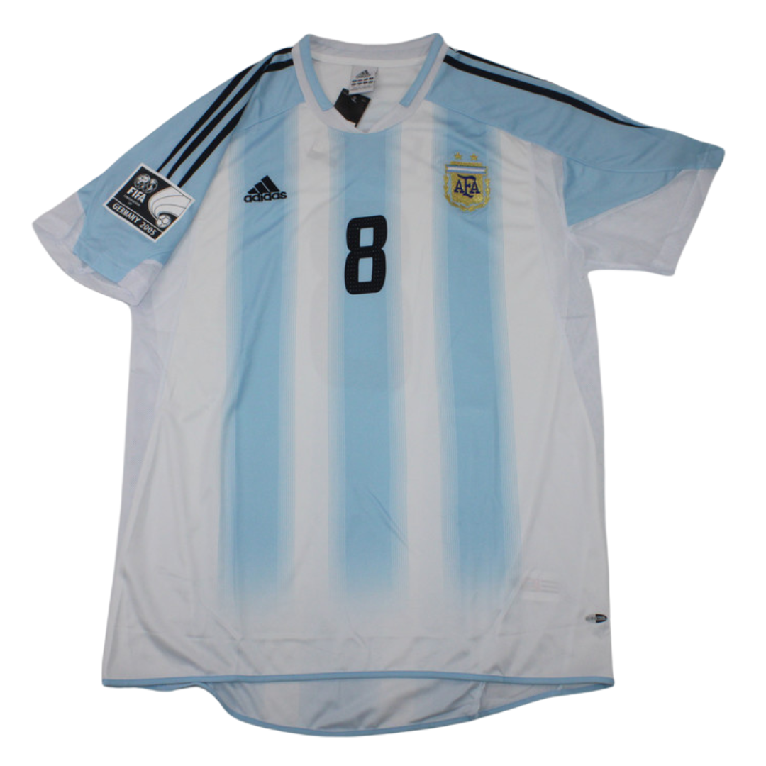 Camisa Retrô Argentina Home 04/05 "Veron" N°.8