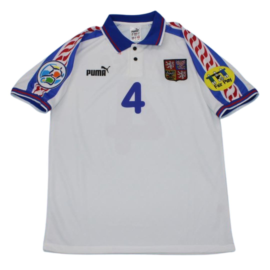 Camisa Retrô Rep Tcheca Away 1996 "Nedved" N°4