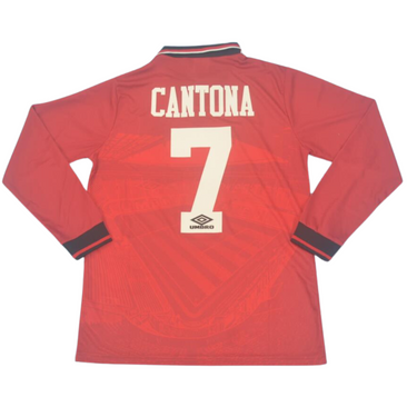 Camisa Manchester United Manga Longa 94/96 - Versão Retrô "Cantona" Nº 7