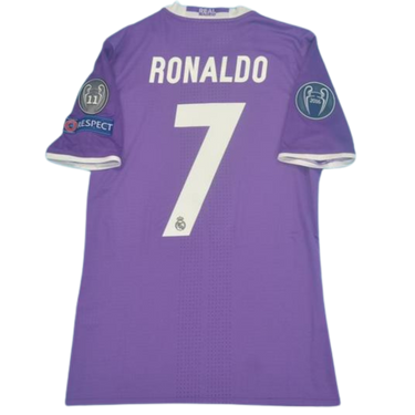 Camisa Retrô Real Madrid Away 16/17 "Ronaldo" Nº 7
