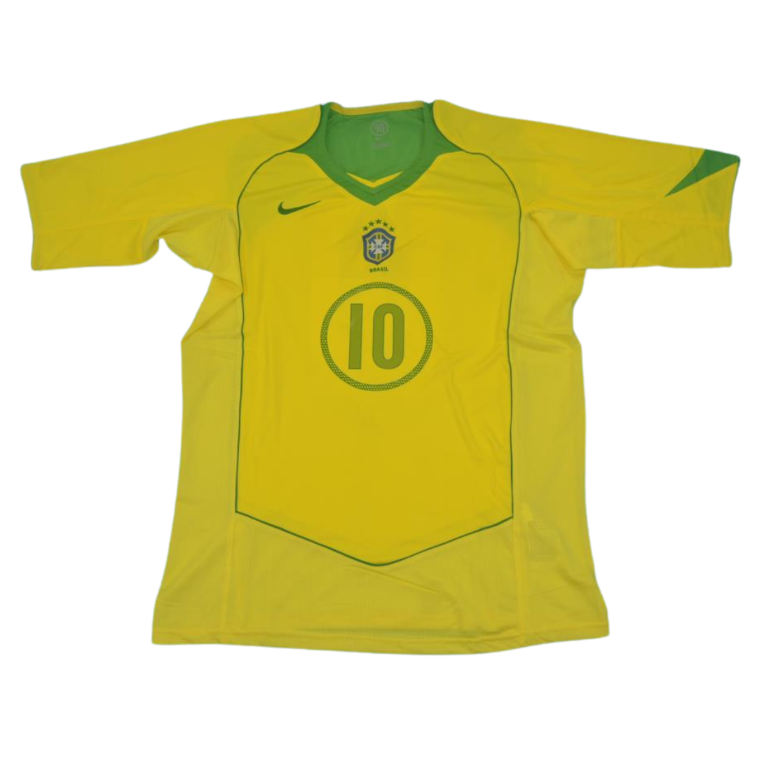 Camisa Retrô Brasil Home 04/06 "Ronaldinho" N°.10