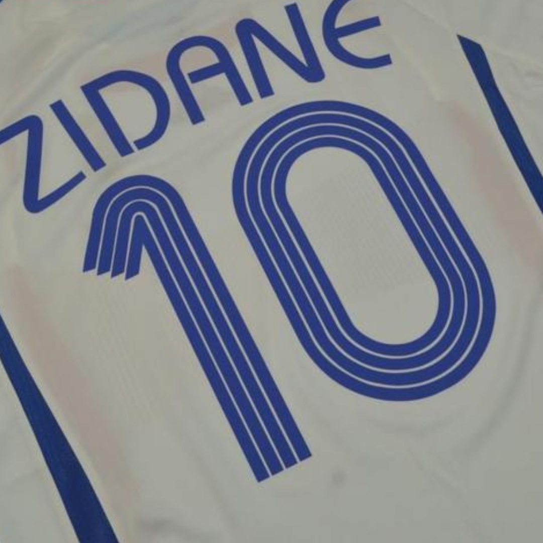 Camisa Retrô França Final Copa do Mundo Versão 2006 "Zidane" N°10