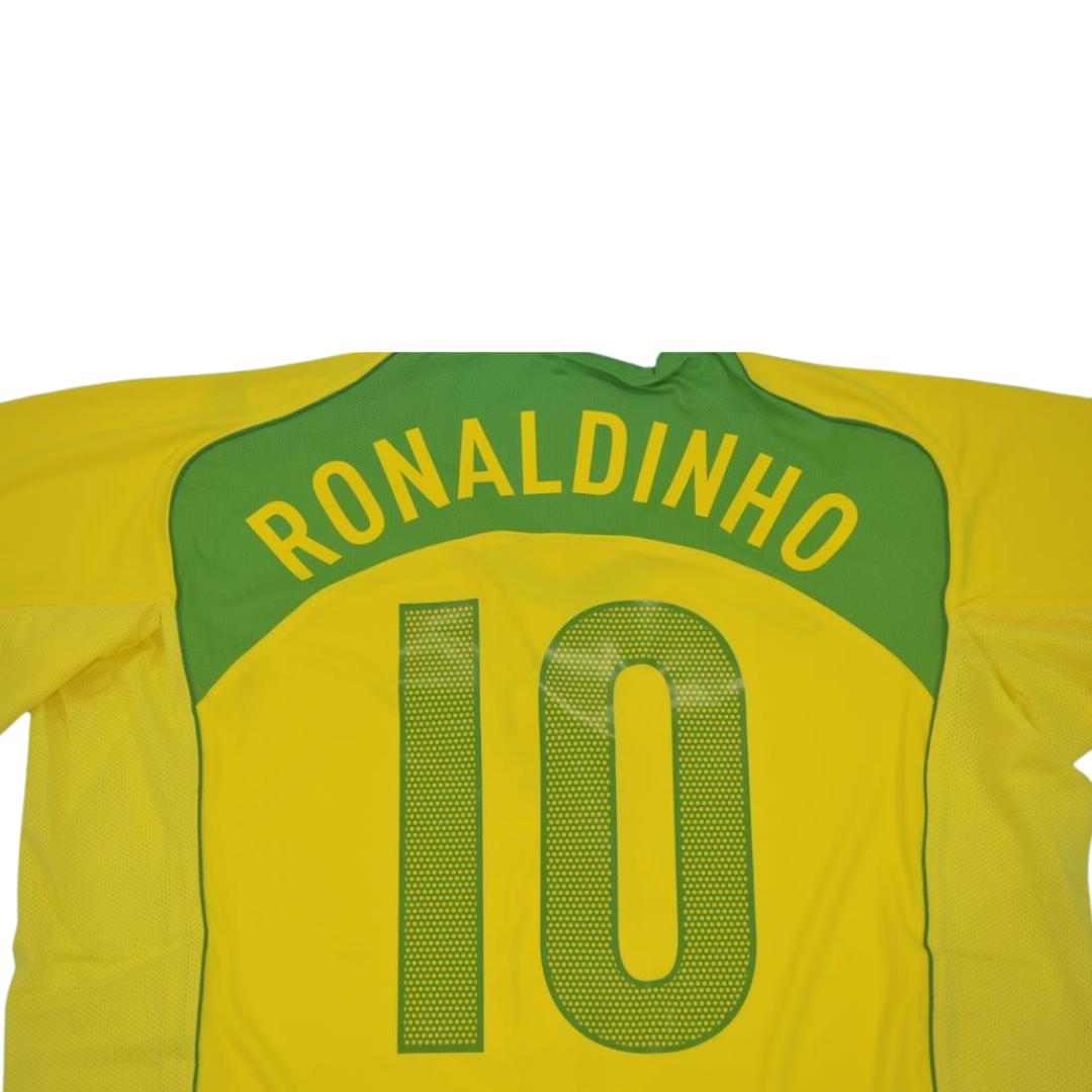 Camisa Retrô Brasil Home 04/06 "Ronaldinho" N°.10