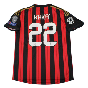 Camisa Retrô Milan Home UCL Versão 13/14 "Kaká" N°.22