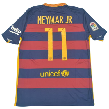 Camisa Retrô Barcelona Home 15/16 "Neymar Jr." Nº 11