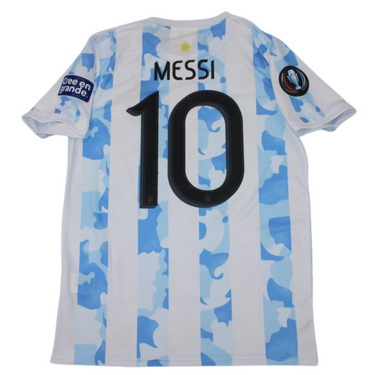 Camisa Retrô Argentina Home Final Finalissima Versão 2022 "Messi" N°.10