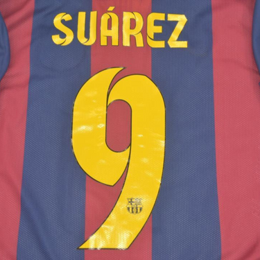 Camisa Retrô Barcelona Home 14/15 "Suárez" Nº 9
