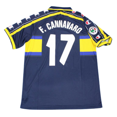 Camisa Retrô Parma Away Serie A Versão 99/00 "F.Cannavaro" N°.17
