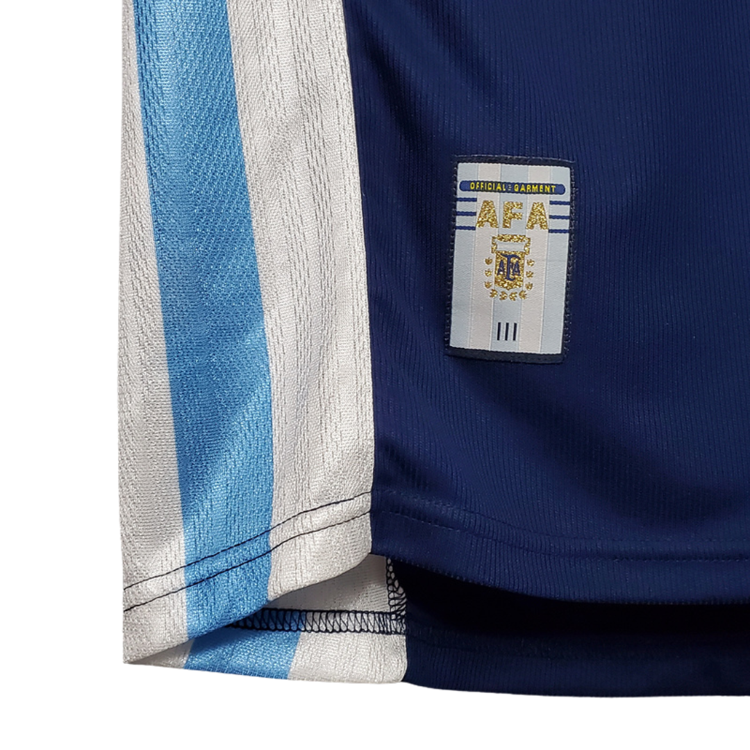 Camisa Retrô Argentina Away 1998 "Ortega" N°.10