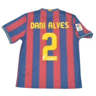 Camisa Retrô Barcelona Home 09/10 "Dani Alves" Nº 2
