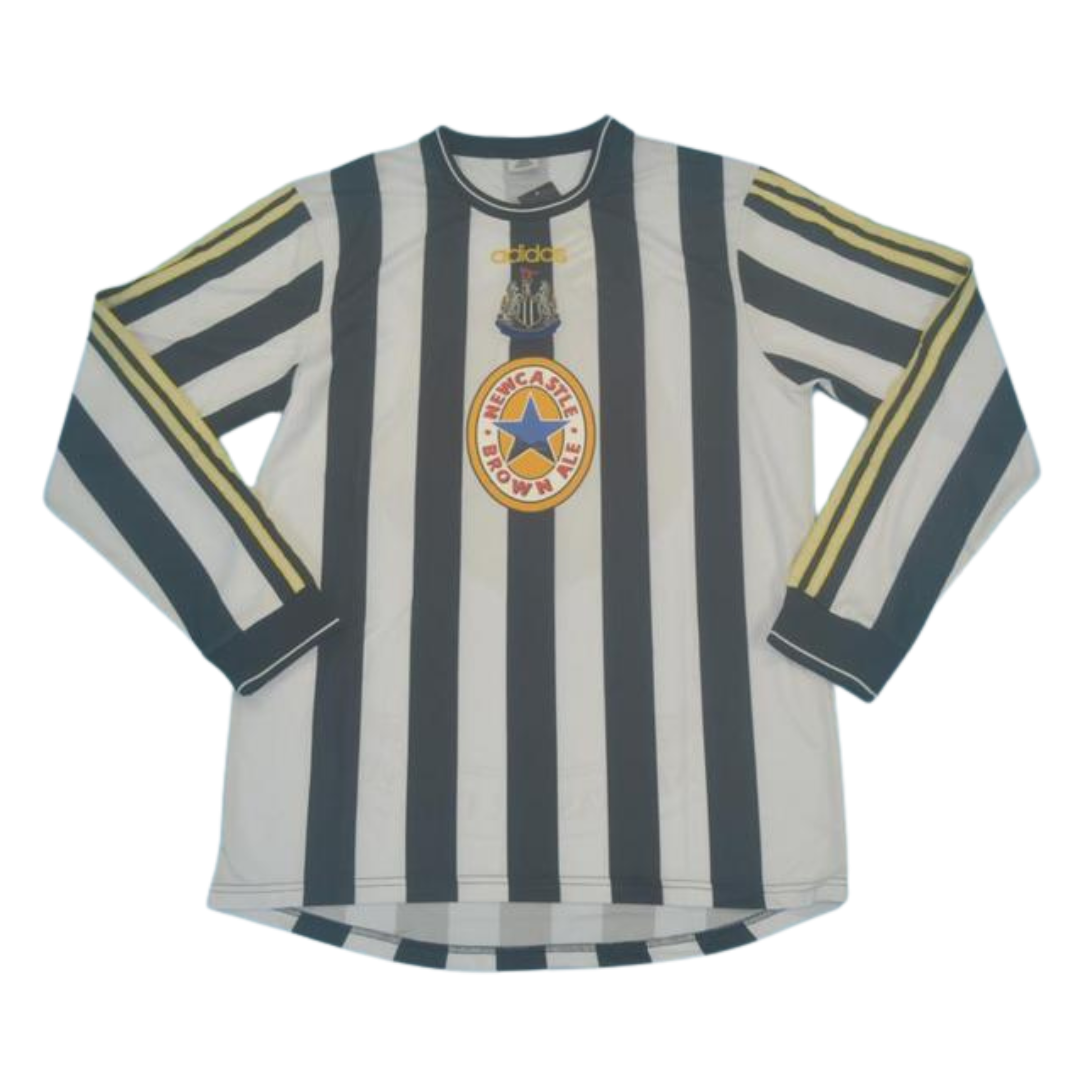 Camisa Retrô New Castle Home Manga Longaa 97/99 "Shearer" Nº 9