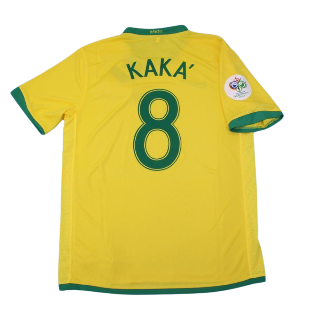 Camisa Retrô Brasil Home Copa do Mundo Versão 2006 "Kaká" N°.8