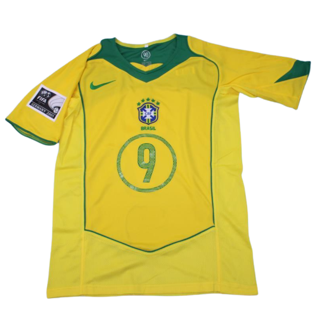 Camisa Retrô Brasil Home Confederations Versão 04/06 "Adriano" N°.9