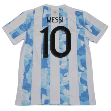 Camisa Retrô Argentina Home Final Camisa Retrô American Cup Versão 20/21 "Messi" N°.10