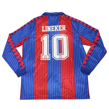 Camisa Barcelona Manga Longa 91/92 - Versão Retrô "Lineker" Nº 10