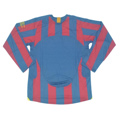 Camisa Barcelona Manga Longa Home 05/06 - Versão Retrô