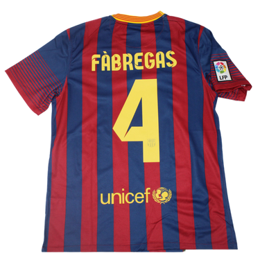 Camisa Retrô Barcelona Home 13/14 "Fábregas" Nº 4