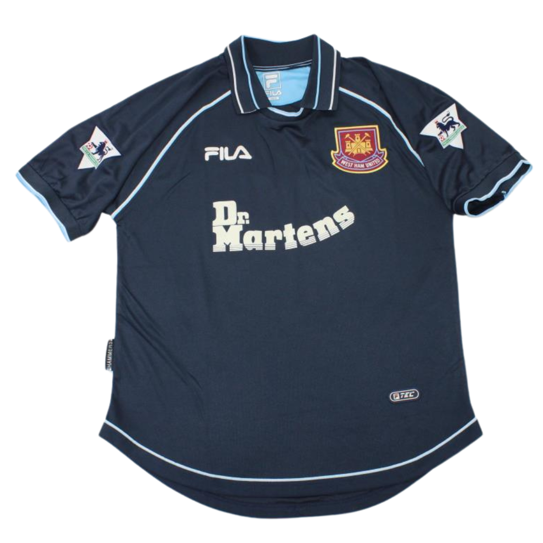 Camisa Retrô West Ham Away Third Dark  99/01 "Di Canio" Nº 10