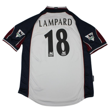 Camisa Retrô West Ham Away Third  99/00 "Lampard" Nº 18