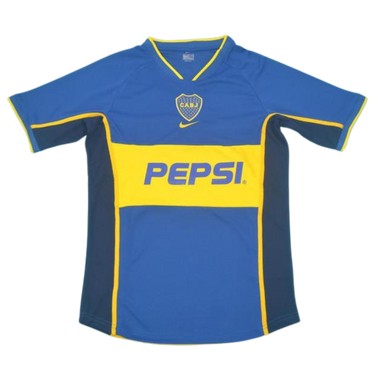 Camisa Retrô Boca Juniors Home 2002