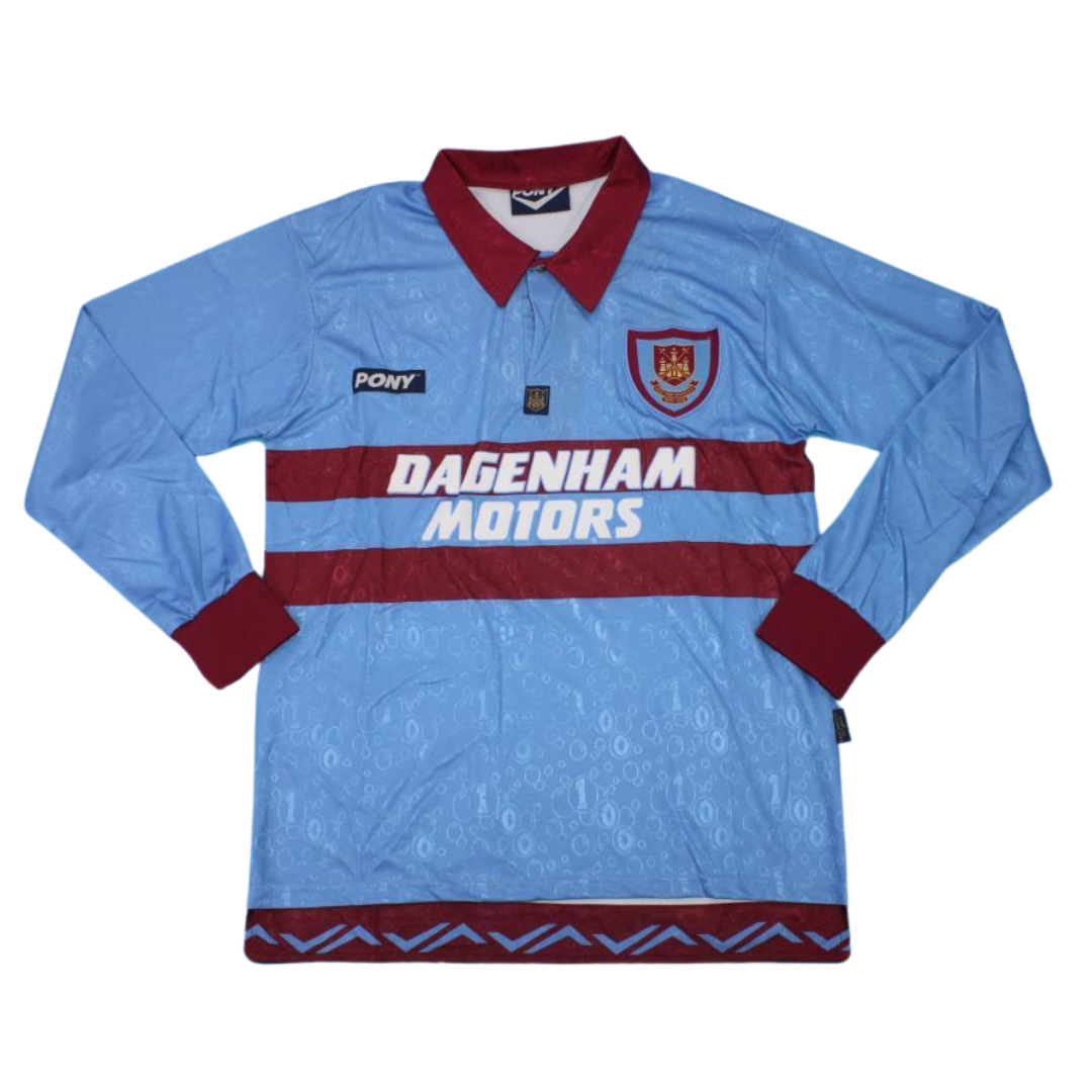 Camisa Retrô West Ham Away Manga Longaa 95/97