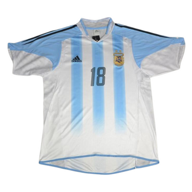 Camisa Retrô Argentina Home Camisa Retrô American Cup 2004 "Messi" N°.18