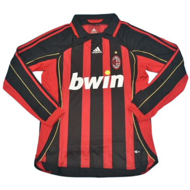 Camisa Milan Manga Longa Home 06/07 - Versão Retrô
