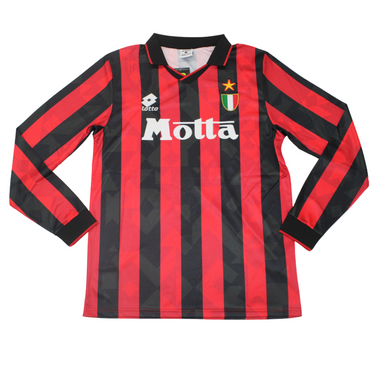 Camisa Milan Manga Longa Home 93/94 - Versão Retrô