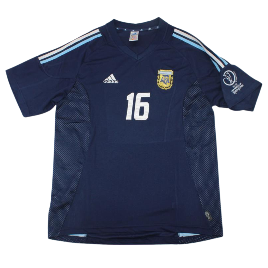 Camisa Retrô Argentina Away Weltmeisterschaft Versão 2002 "Aimar" N°.16