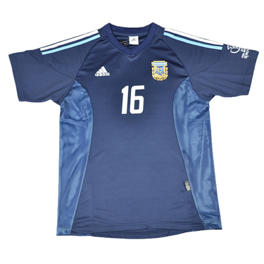 Camisa Retrô Argentina Away Copa do Mundo Versão 2002 "Aimar" N°.16