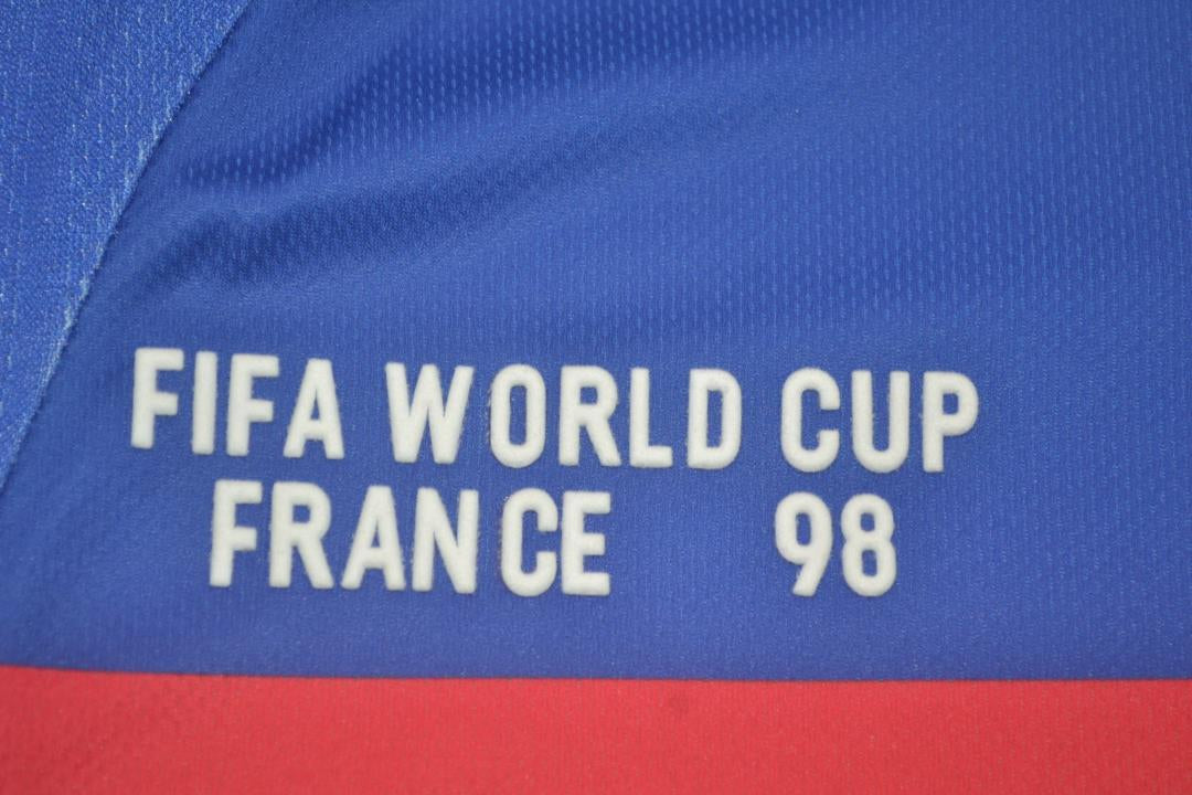 Camisa Retrô França Home Copa do Mundo Versão 1998 "Makélélé" N°24
