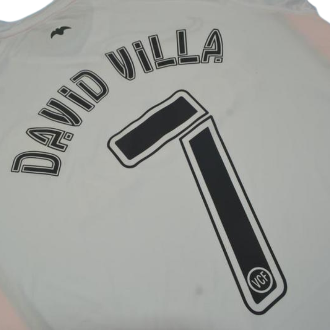 Camisa Retrô Valencia Home  2006 "David Villa" Nº 7