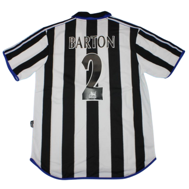 Camisa Retrô New Castle Home 99/00 "Barton" Nº 2
