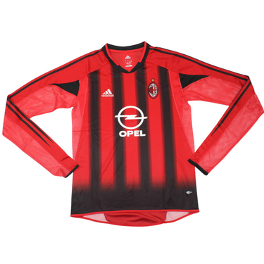 Camisa Milan Manga Longa Home 04/05 - Versão Retrô