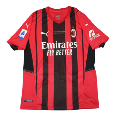 Camisa Retrô Milan Home Versão Serie A Champion 21/22 "Theo" N°.19